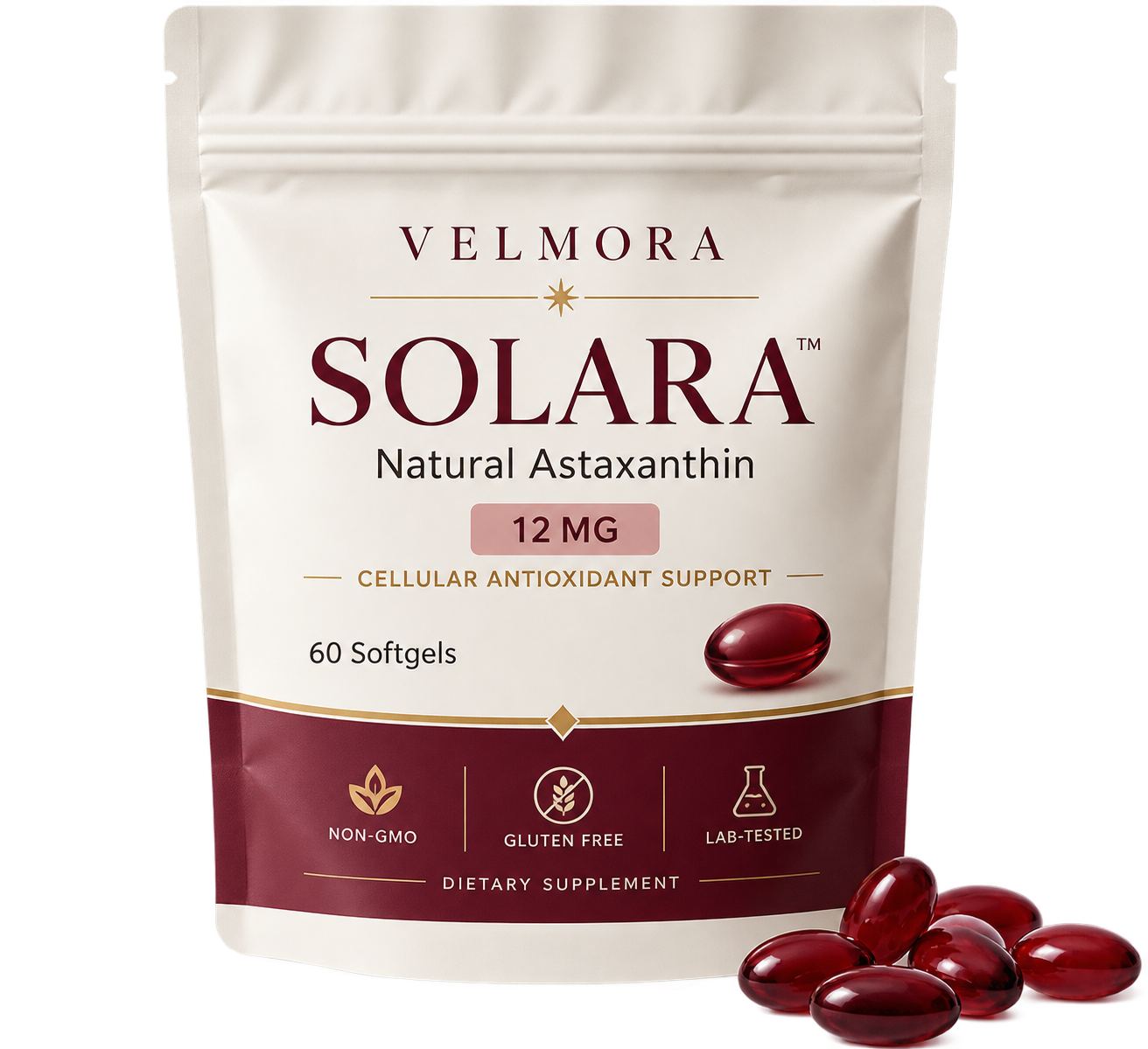 Solara Astaxanthin 12mg Softgels